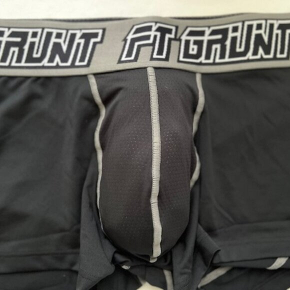 FORT TROFF "Grunt" Corp Size "M" Mesh Boxer Jock - Black/Gray/White (57-112) - Picture 4 of 10